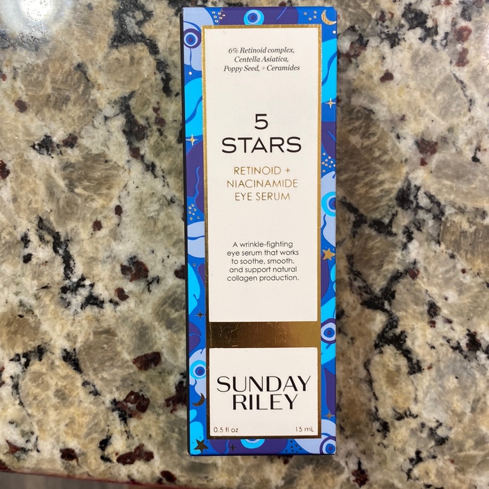 NWT Sunday Riley 5 Stars Retinol & Niacinamide Eye Serum Full Size